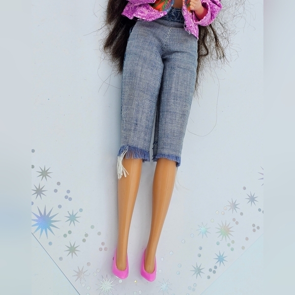 1993 Barbie Brunette Paint n' Dazzle Vintage - Picture 3 of 7